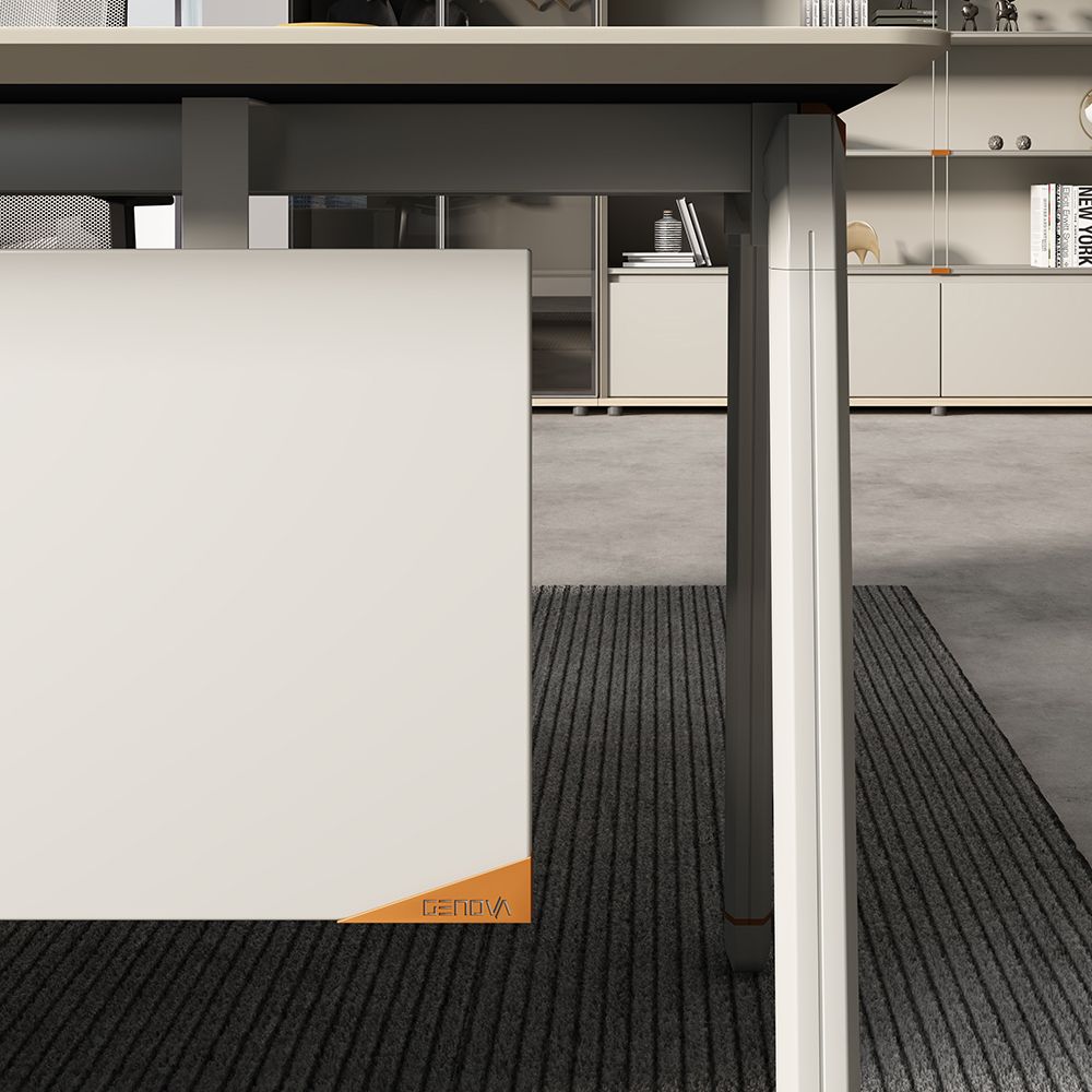 L-shaped 1.4m 1.6m Executive desk manager table Teak
