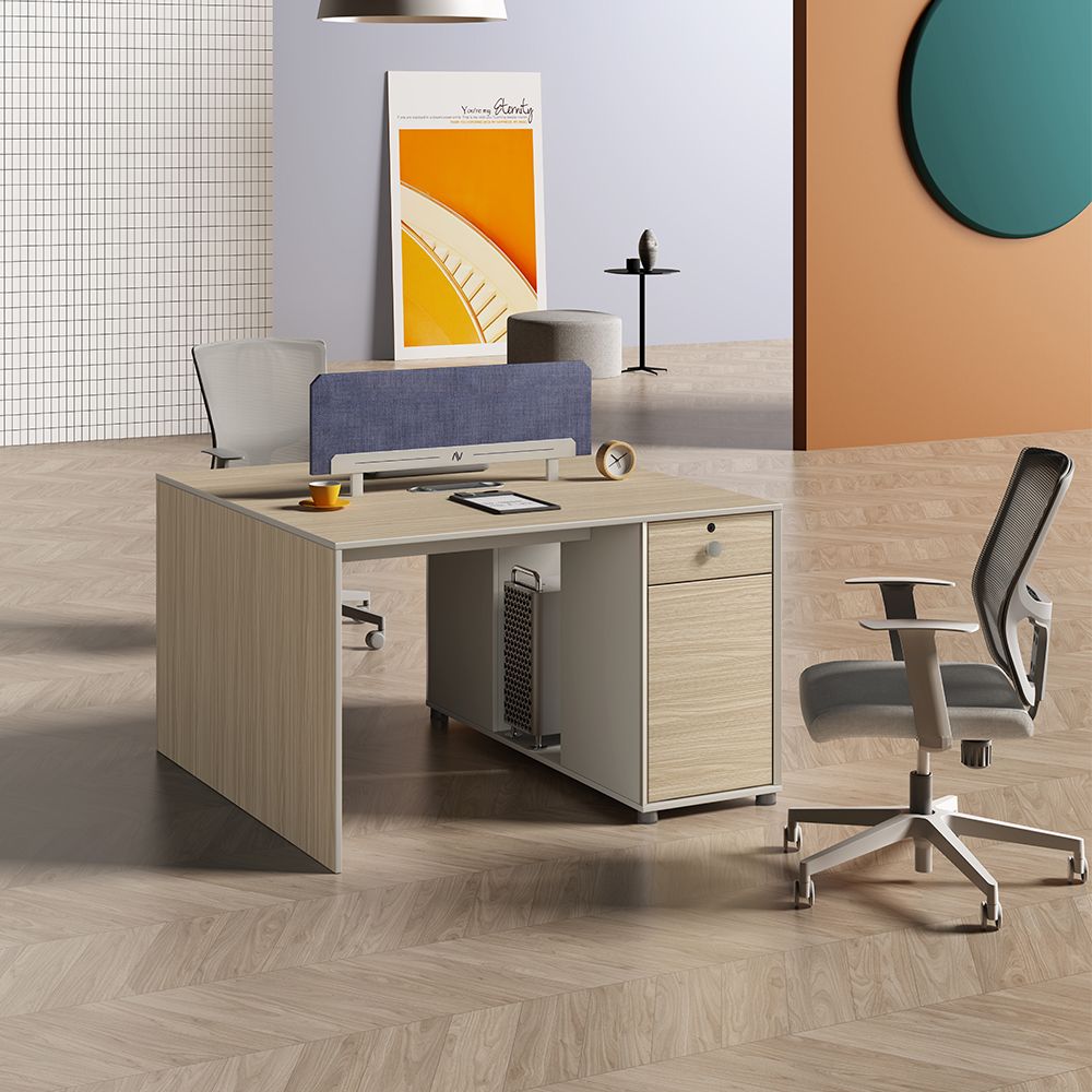 1.2m computer table Staff desk with cabinet