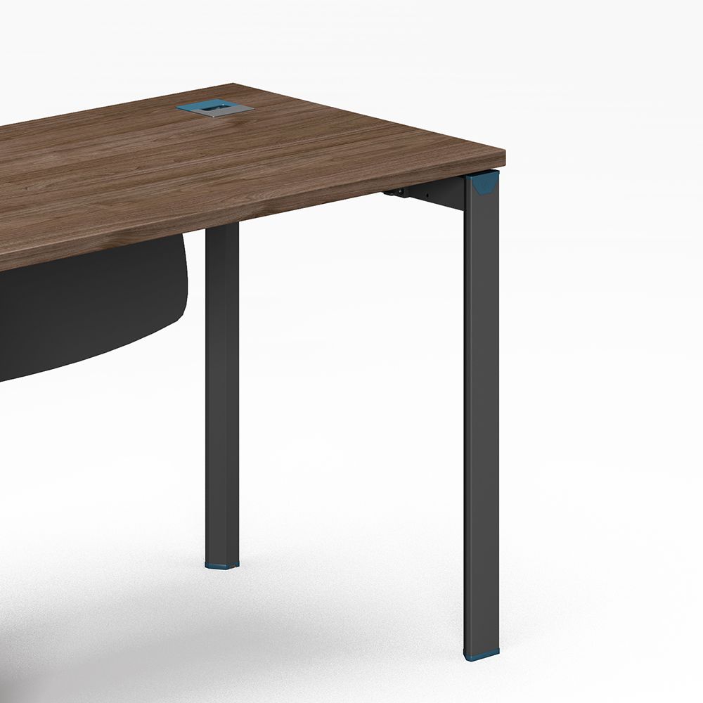 Luxury walnut wood Steel feet staff Desk