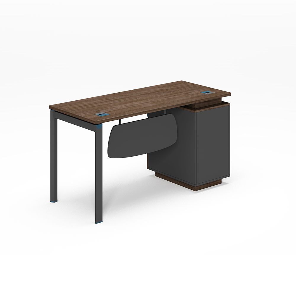 Luxury walnut wood Steel feet staff Desk