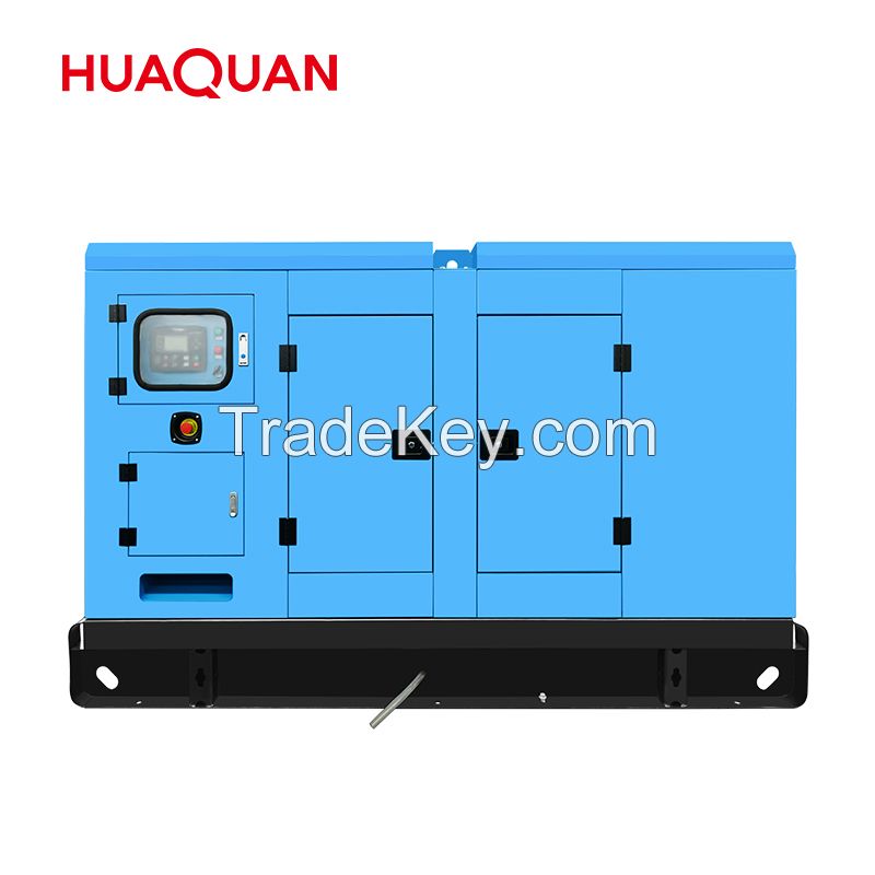 new powered with HUAQUAN engine 50kW 62.5kVA super silent trailer type tra diesel generator set