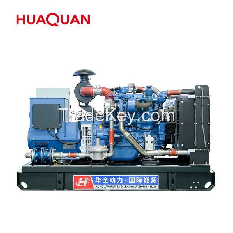 50kW gas generator set with HUAQUAN power open frame  30kW silent type