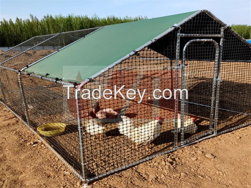 Polypropylene grid surrounding cage