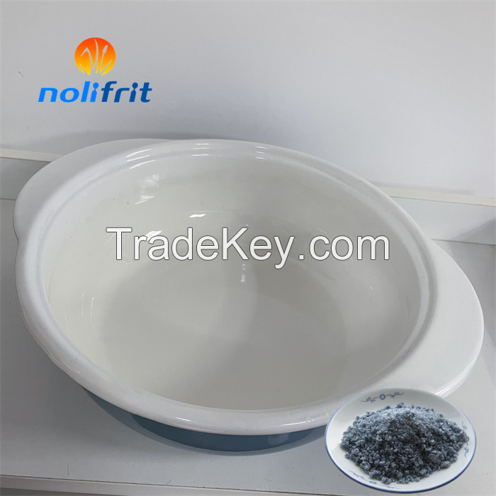 High quality Enamel glaze cover coating Titanium white frit for steel cast iron materail