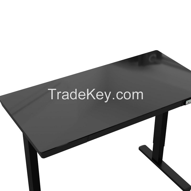 V-mounts NEW Design Tempered Glass Electric Adjustable Desk