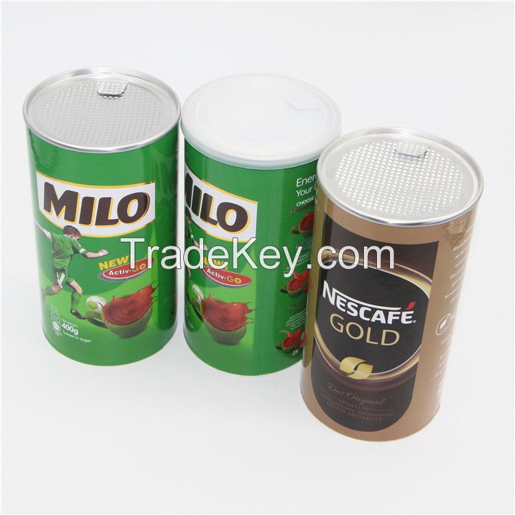 Offset Printing Kraft Paper Tube Box for Milk Powder Gift Cookies Snacks Chips Coffee Beans Food Package Box Container Paper Storage Box