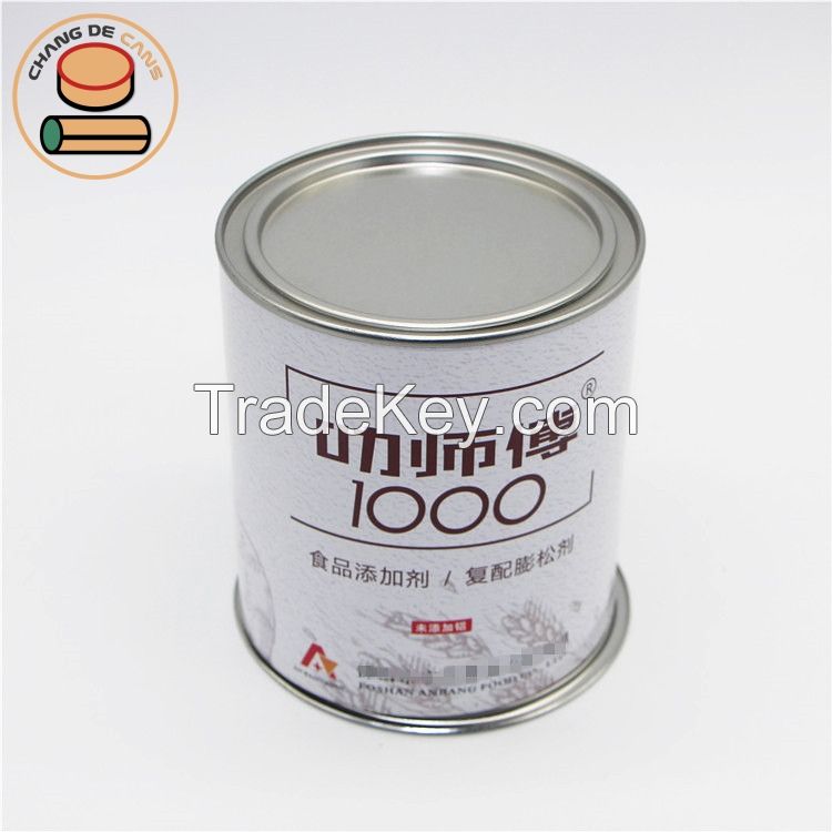 Food Grade Milk Powder Can Composite Paper Tube Pet Food Paper Canister Can Packaging Box with Metal Lid Customized Seal Can Tin