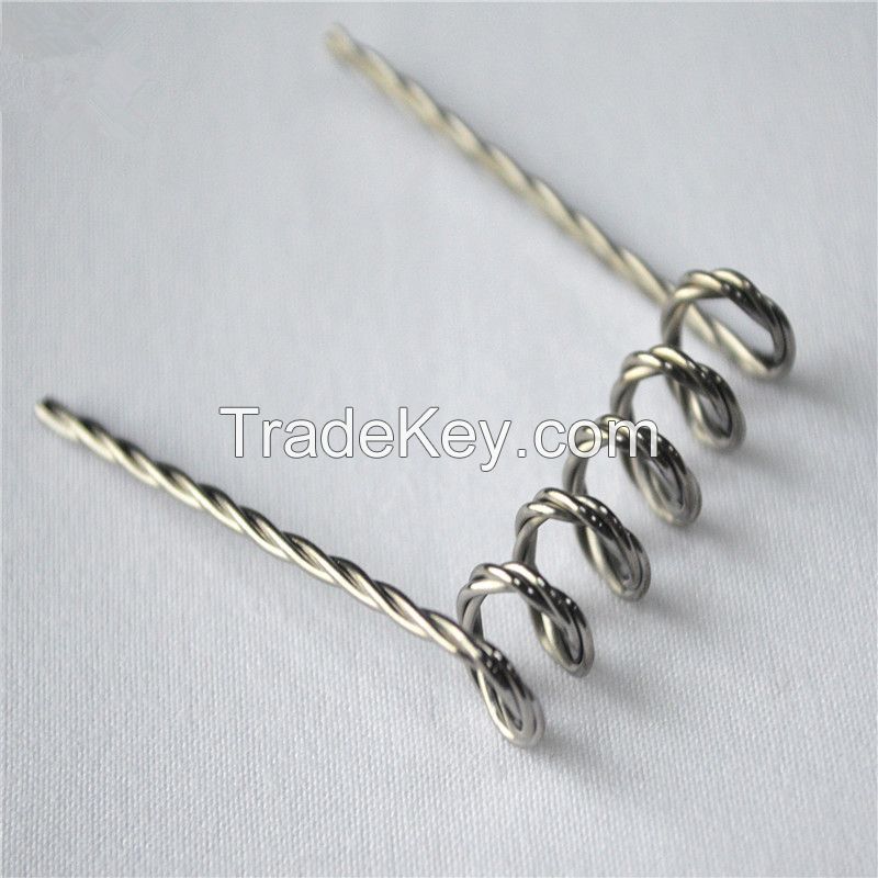 2 twisted Tungsten wire Vacuum Metallizing Coils wire