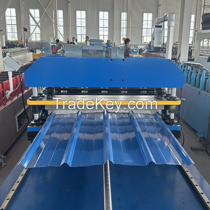 Trapezoid Roof Making Metal IBR Roof Panel Roll Forming Machine