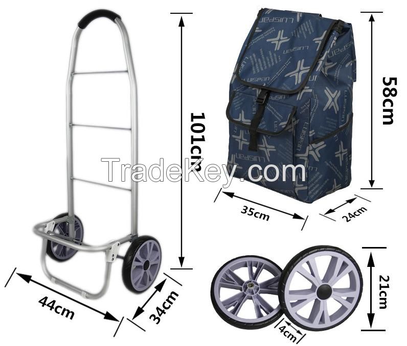 High quality shopping cart foldable big size can be customized