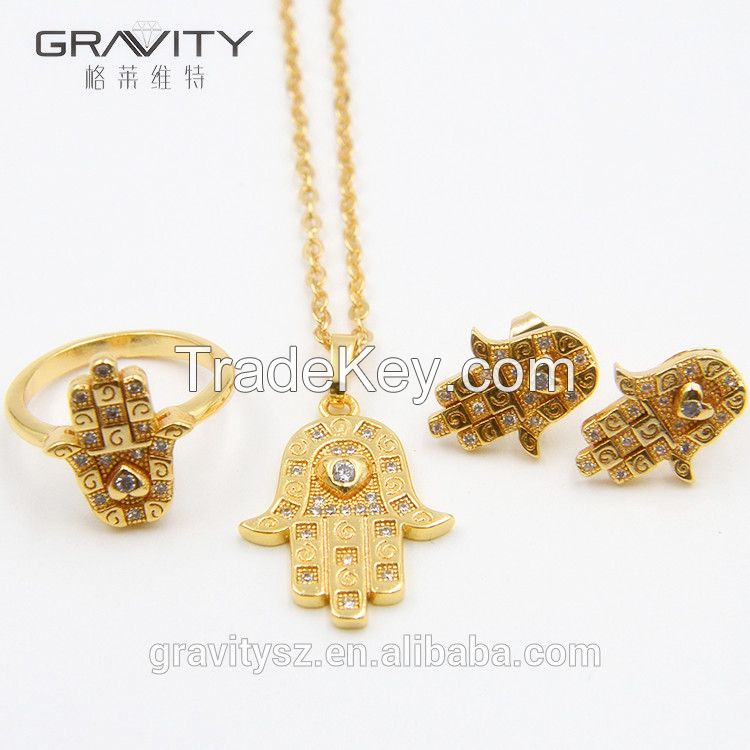 TZXG0037 Popular Luxury Indian/saudi 24k gold Factory Direct Price Wholesale For Ladies Set Jewelry