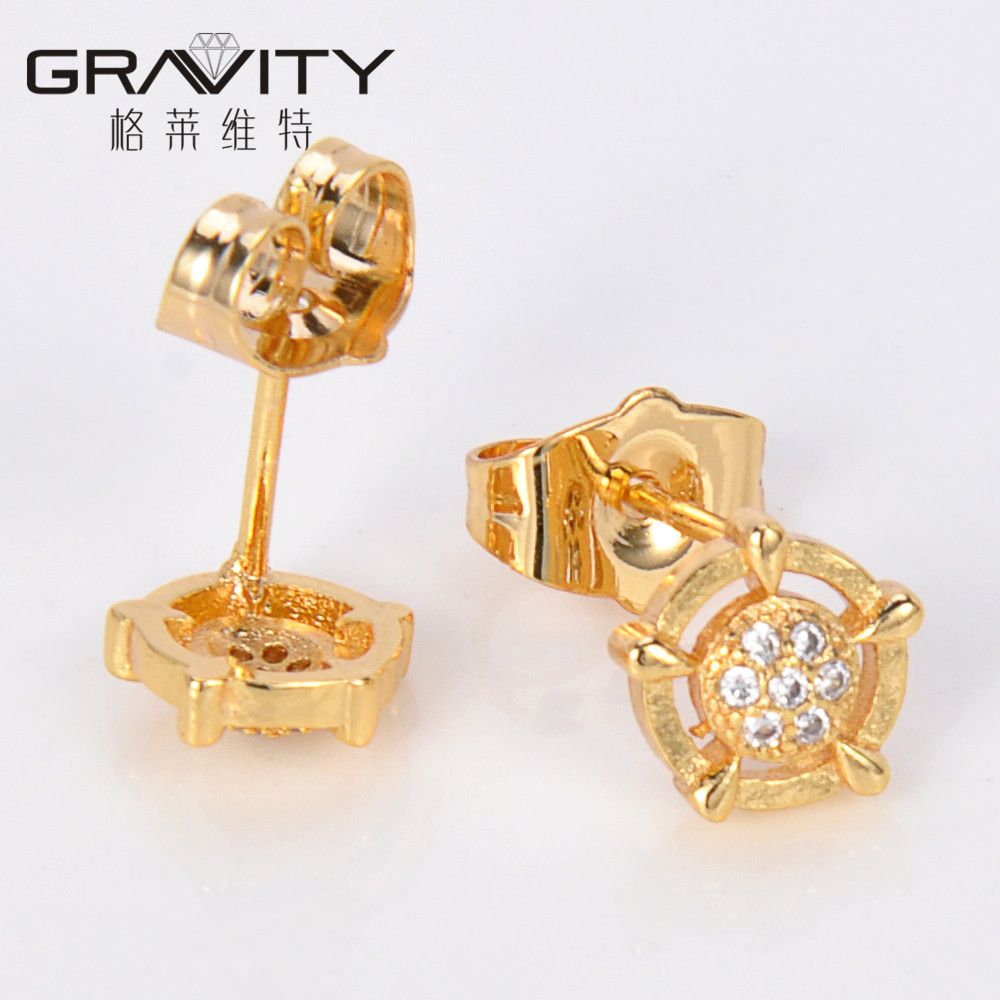 ESDG0018 Gravity Cheap Wholesale new design 18k gold  Stud Earrings