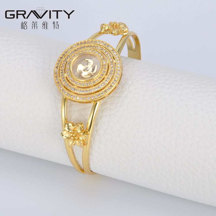 fashion saudi gold jewelry bangle women 