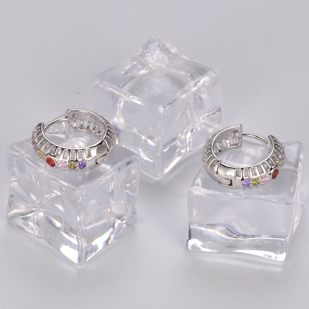 Small MOQ Trendy Colorful Earring Jewelry For Women With Stone