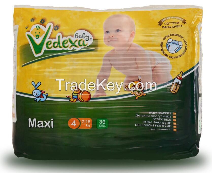 High-Quality Disposable Baby Diapers - Soft, Absorbent, and Comfortable