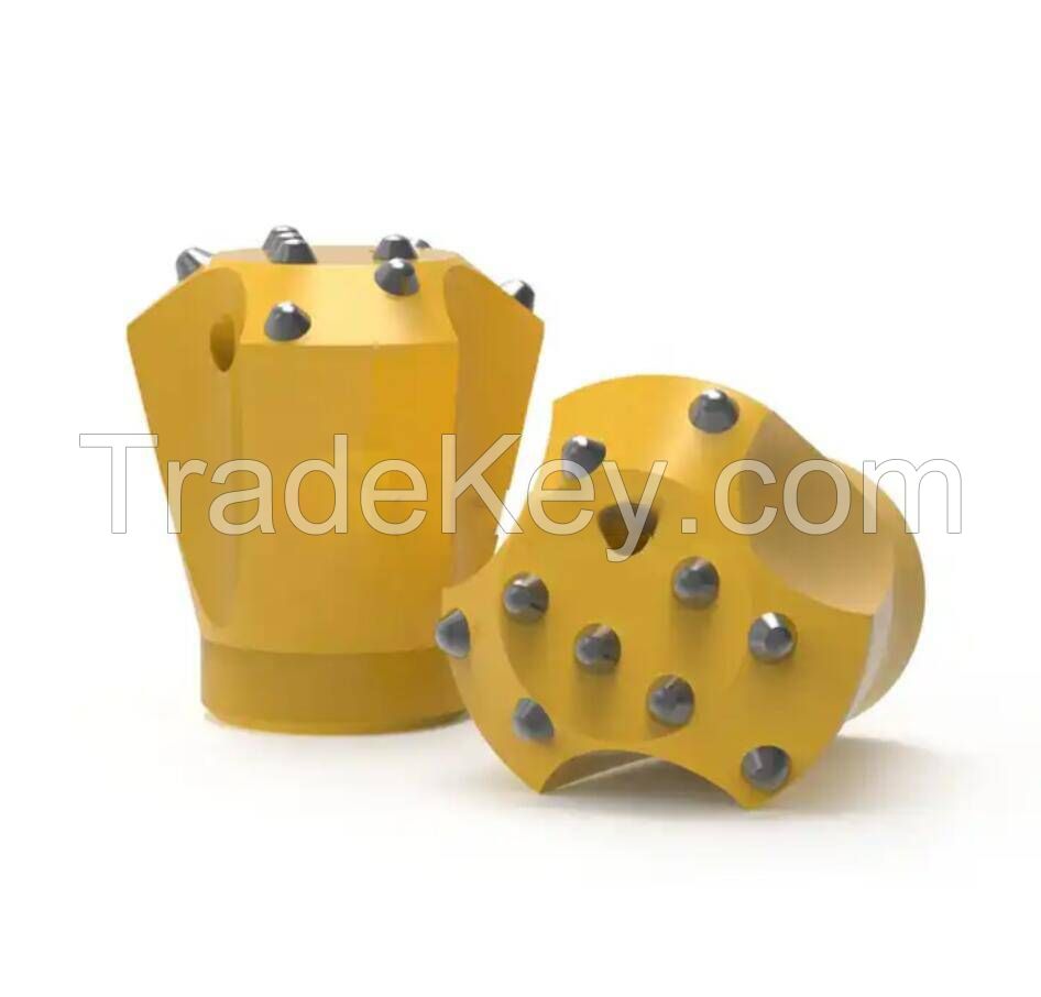 Tapered bits top hammer rock drilling tools tungsten carbide thread button drill bits retrace bits