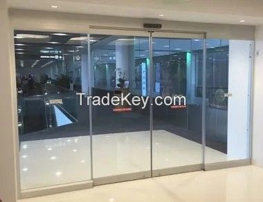 Commercial Building Entrance Sliding Door Motor Electric Aluminum Frame Glass Automatic Sliding Door Operators