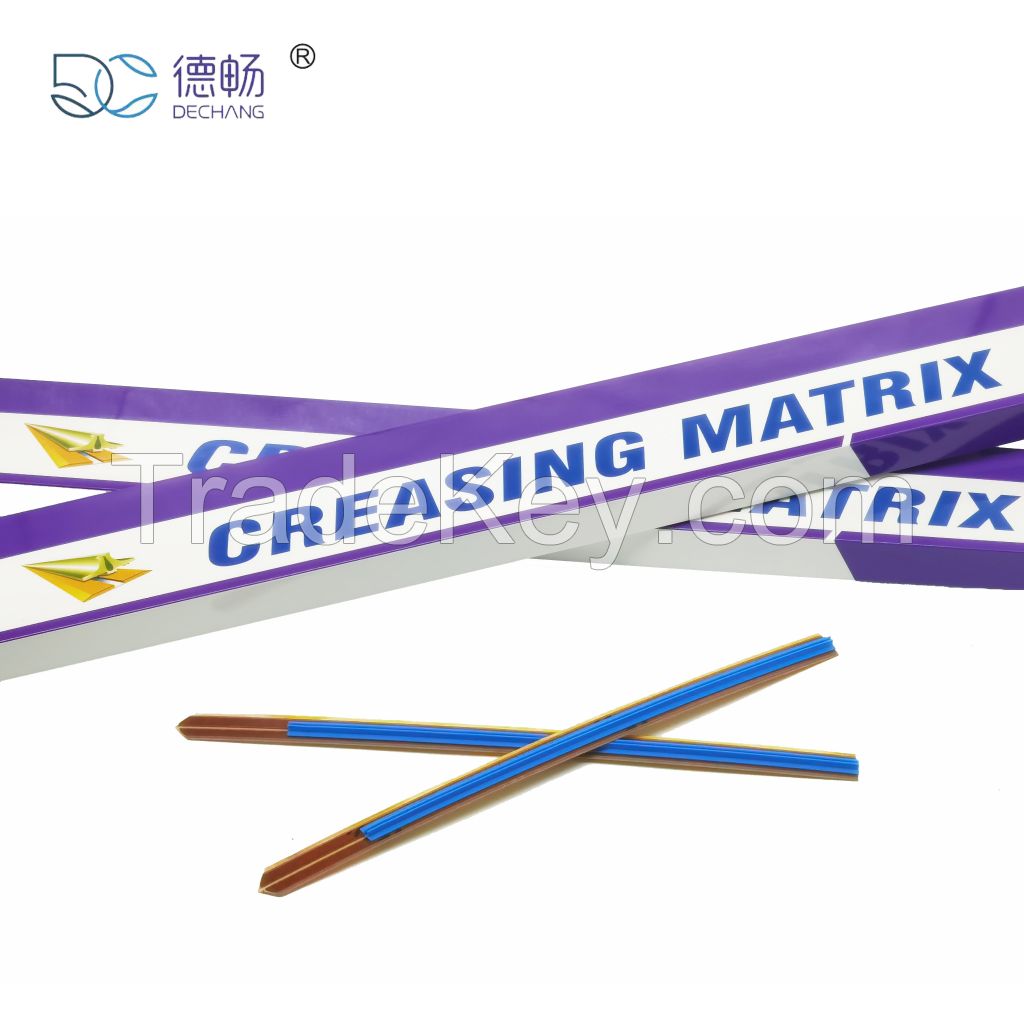 New Channel Creasing Matrix For Digital Paper Creasing And Perforating Machine