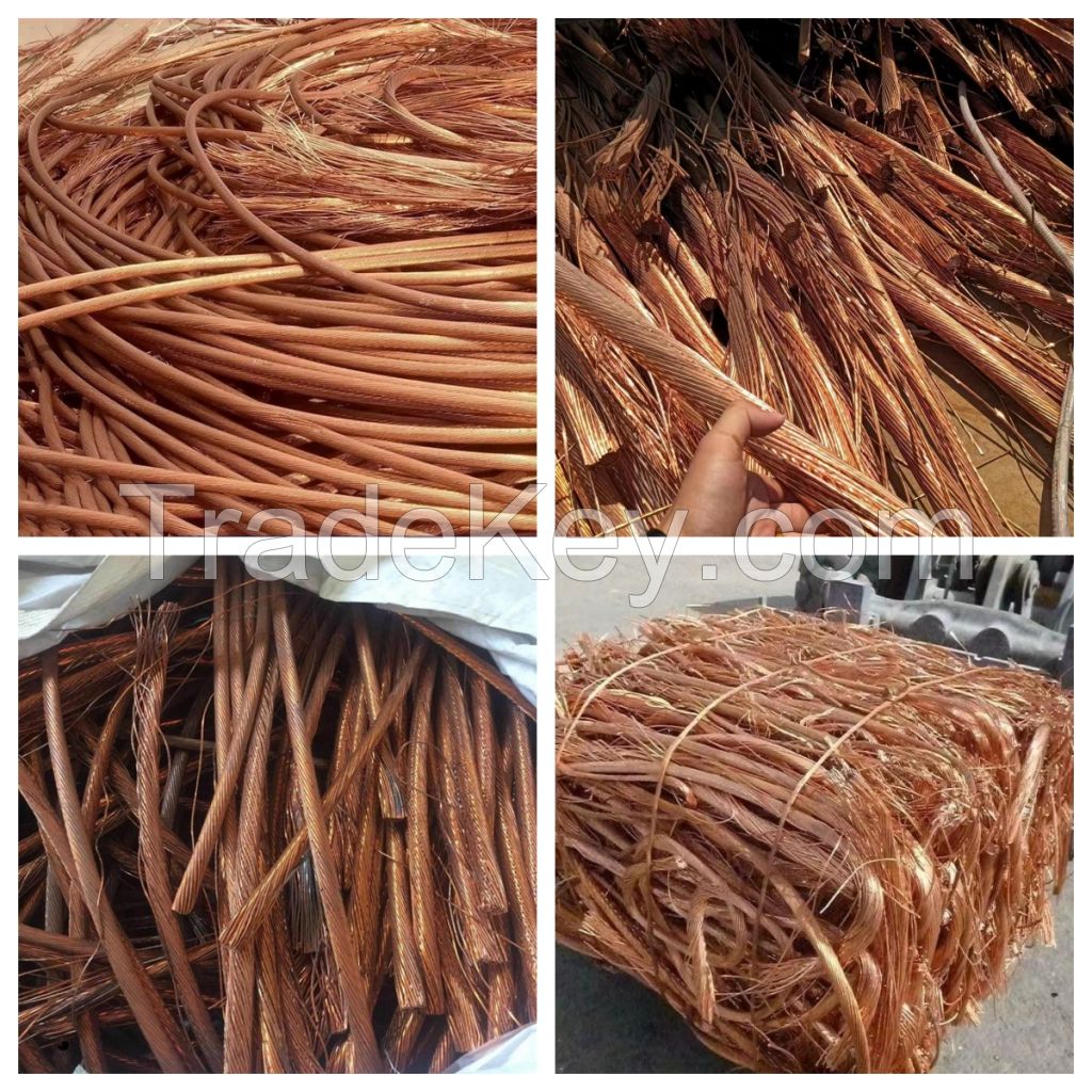 High Purity Copper Wire Scrap 99.9%-99.99% Bright Copper Scrap Cable for Wholesale Price