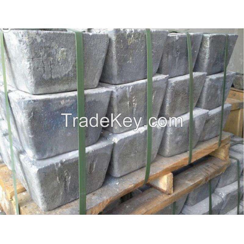 Factory Supply Pure Antimony Ingot 99.9% Metal Ingot Material Non-alloy Antimony