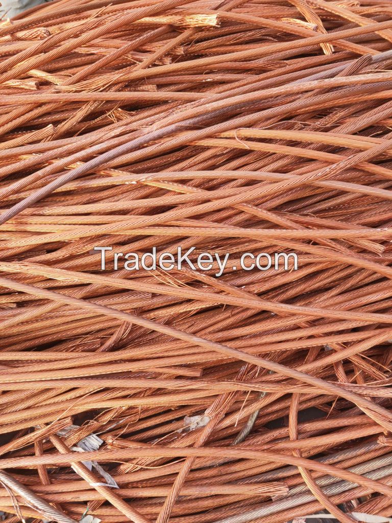 High Quality 99.99% Pure Copper Wire Scrap Red Yellow Copper Industrial Waste Copper Wire Ex-Factory Price Sale