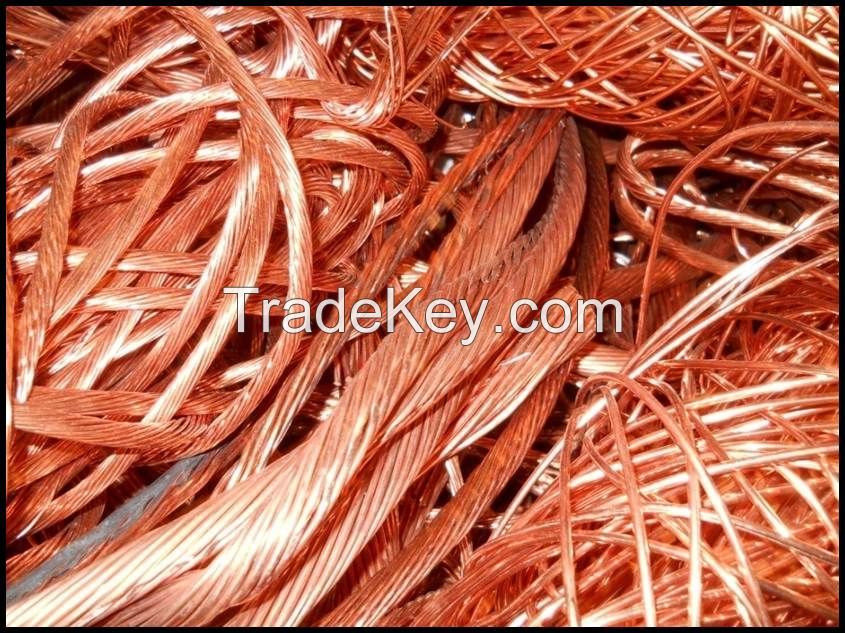 High Quality 99.99% Pure Copper Wire Scrap Red Yellow Copper Industrial Waste Copper Wire Ex-Factory Price Sale