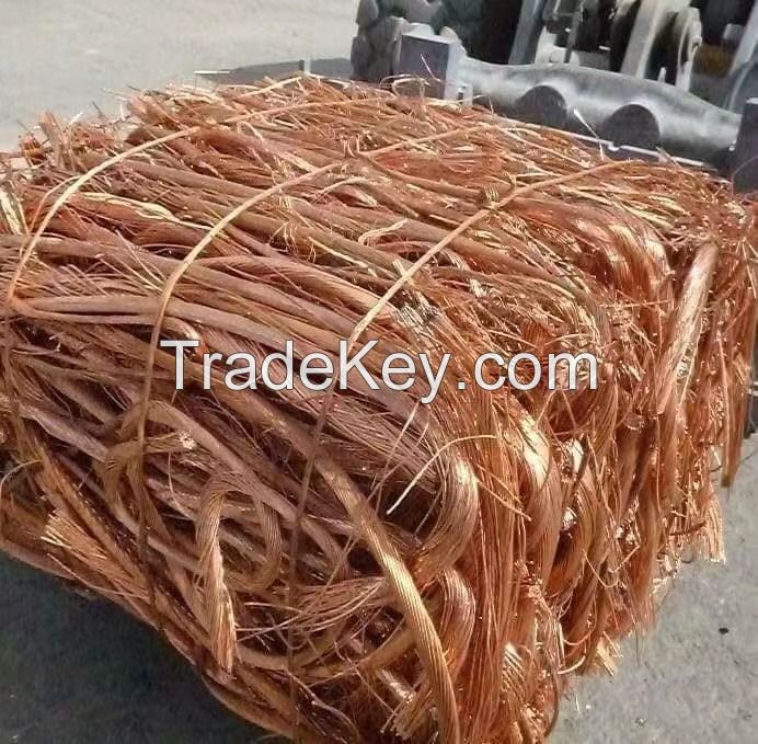 Warehouse For Scrap Of Red Copper Wire Scarp Min 99.99% Yellow Copper Wire for Large Stock