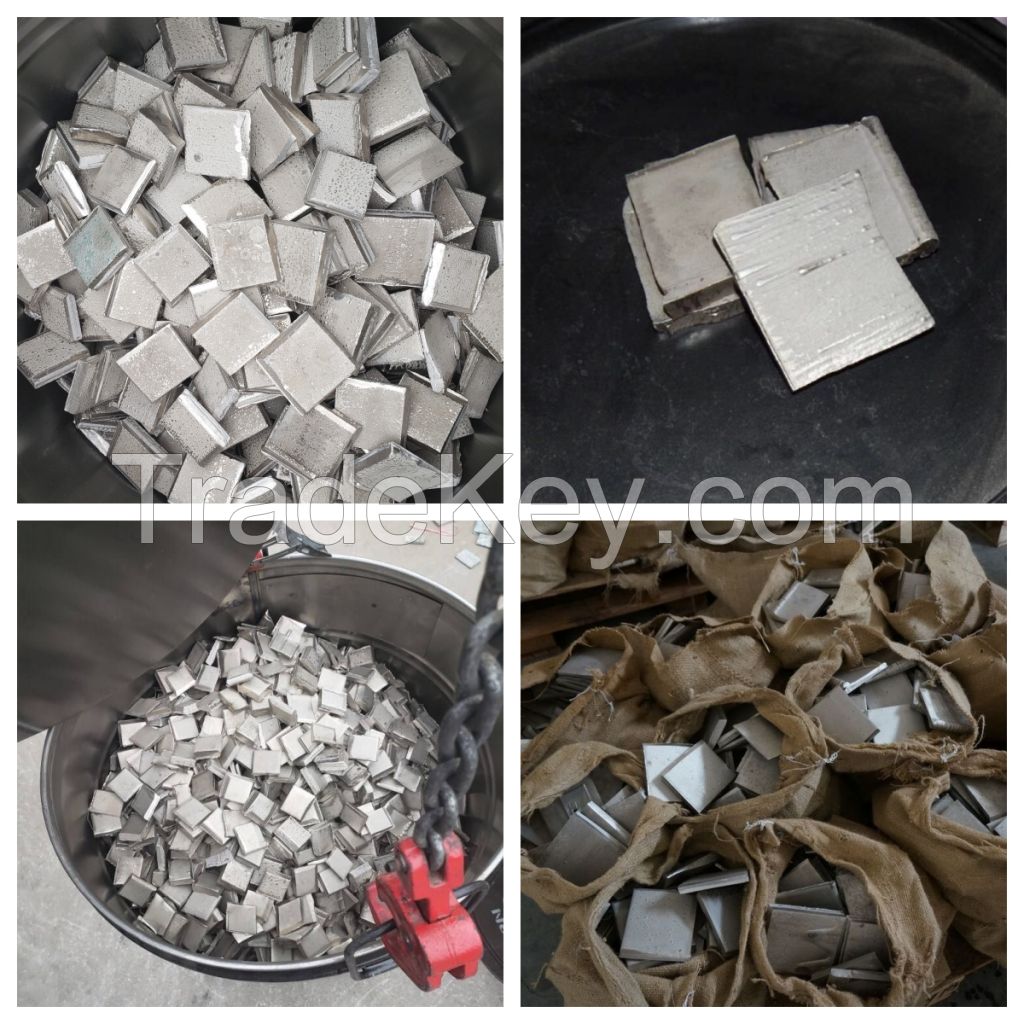 Supplier Pure 99.95% 99.98% Cathode Cobalt Sheet Silver Gray Cobalt Plate Block Raw Metal Plate Cobalt Particles