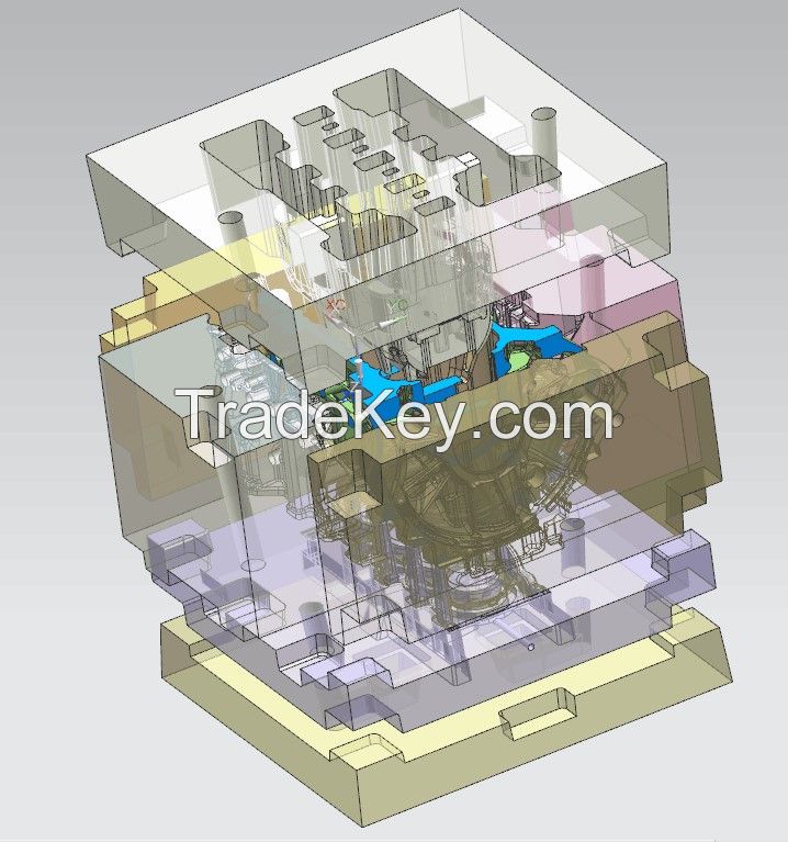 Cylinder head part Customized auto parts High-Precision aluminum Casting Metal Part with 3D Printing Sand Mold