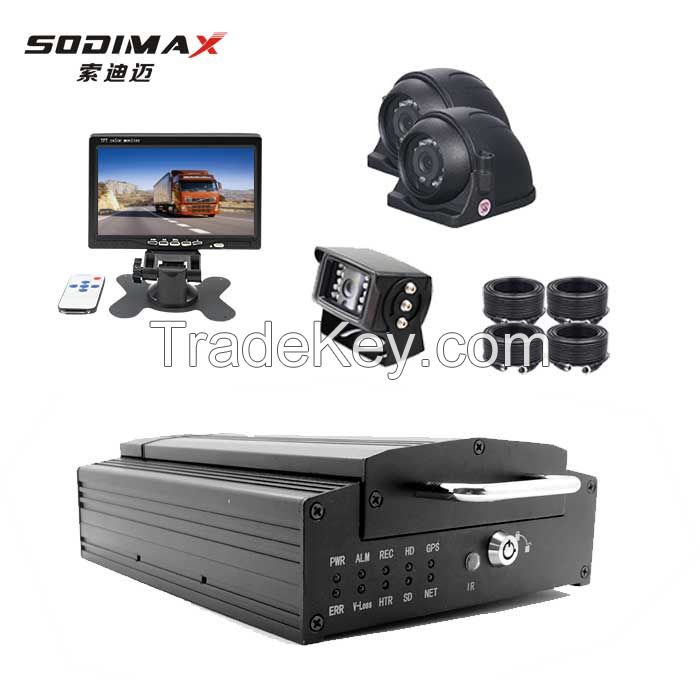 Surveillance 4 Channel Mobile DVR , 2TB Video Recorder System For School Bus