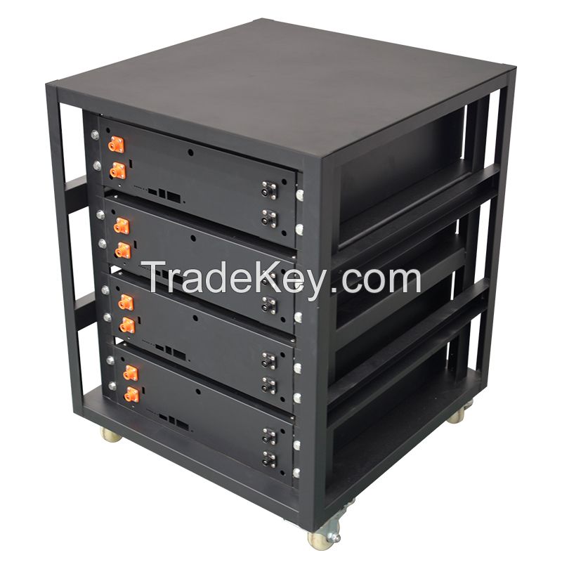 Energy Storage Stackable Battery 5Kw 10Kw 20 Kw Server Rack Mounted Battery 48V Lifepo4 Battery Pack For Solar System