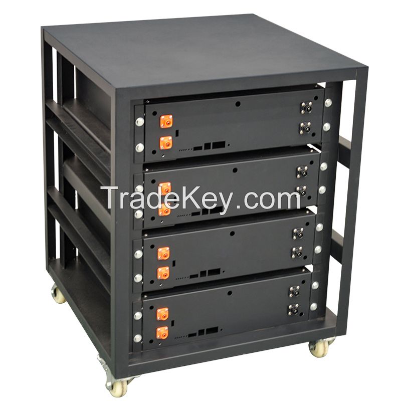 Energy Storage Stackable Battery 5Kw 10Kw 20 Kw Server Rack Mounted Battery 48V Lifepo4 Battery Pack For Solar System