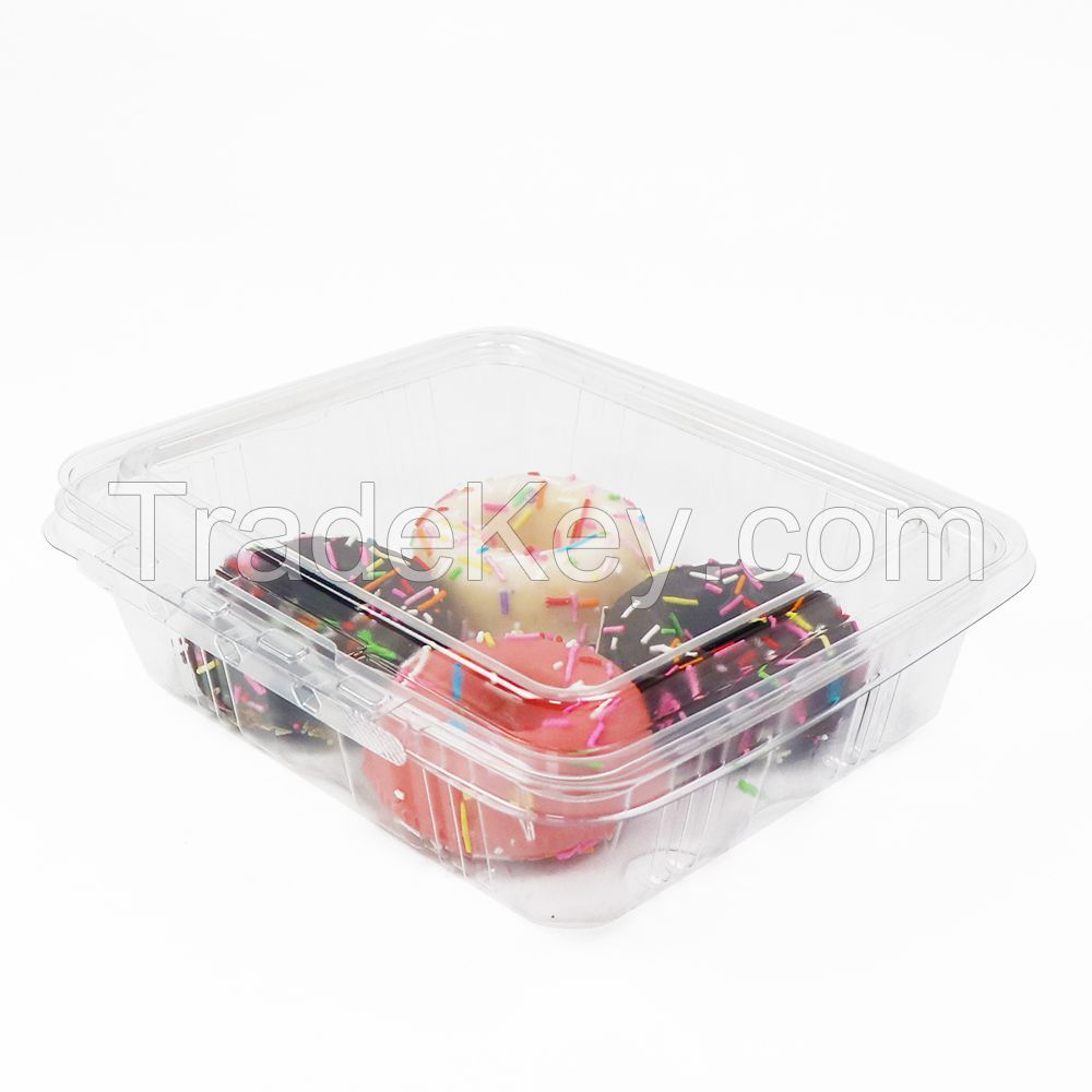 48Oz Pet Food Container Clamshell Packaging Fresh Fruit,Tamper Evident &amp; Tamper Resistant Clamshell