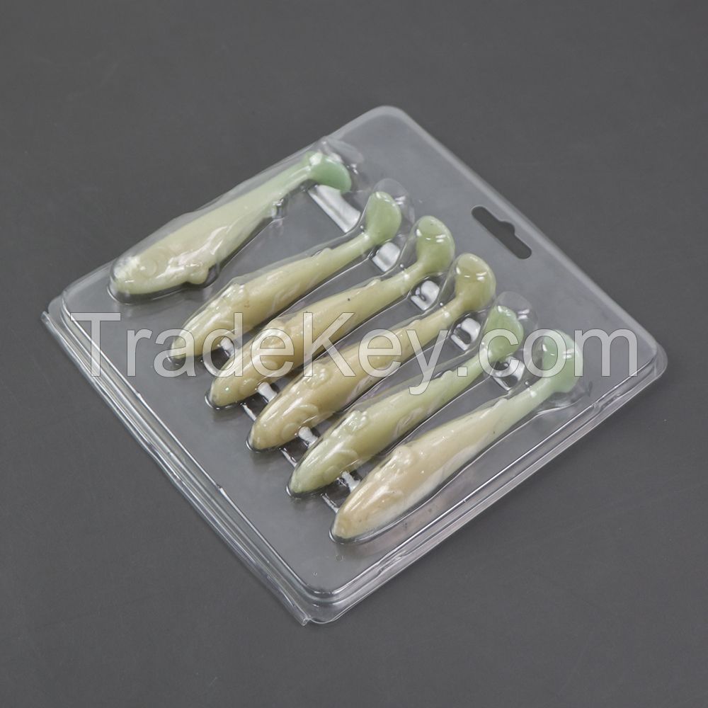 Plastic Display Packaging Clam Shell Customized Fishing Lures Blister Packs Custom Fishing Lure Packaging