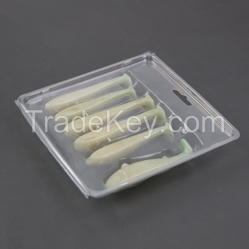 Plastic Display Packaging Clam Shell Customized Fishing Lures Blister Packs Custom Fishing Lure Packaging