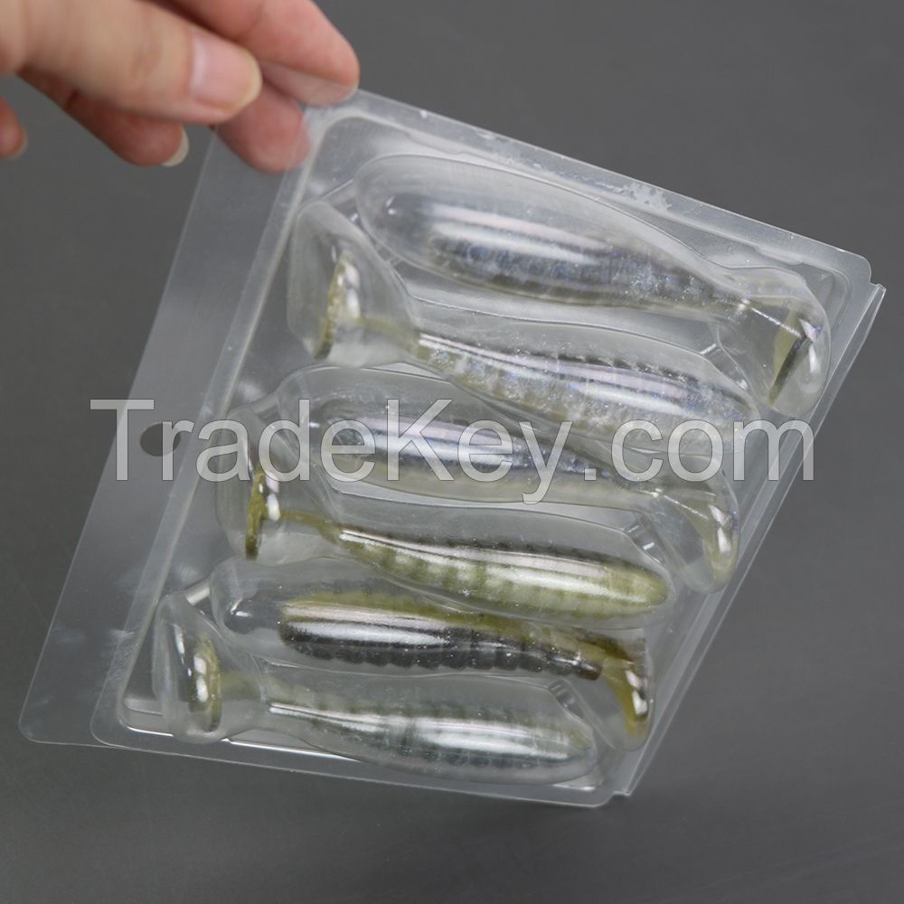 Plastic Display Packaging Clam Shell Customized Fishing Lures Blister Packs Custom Fishing Lure Packaging