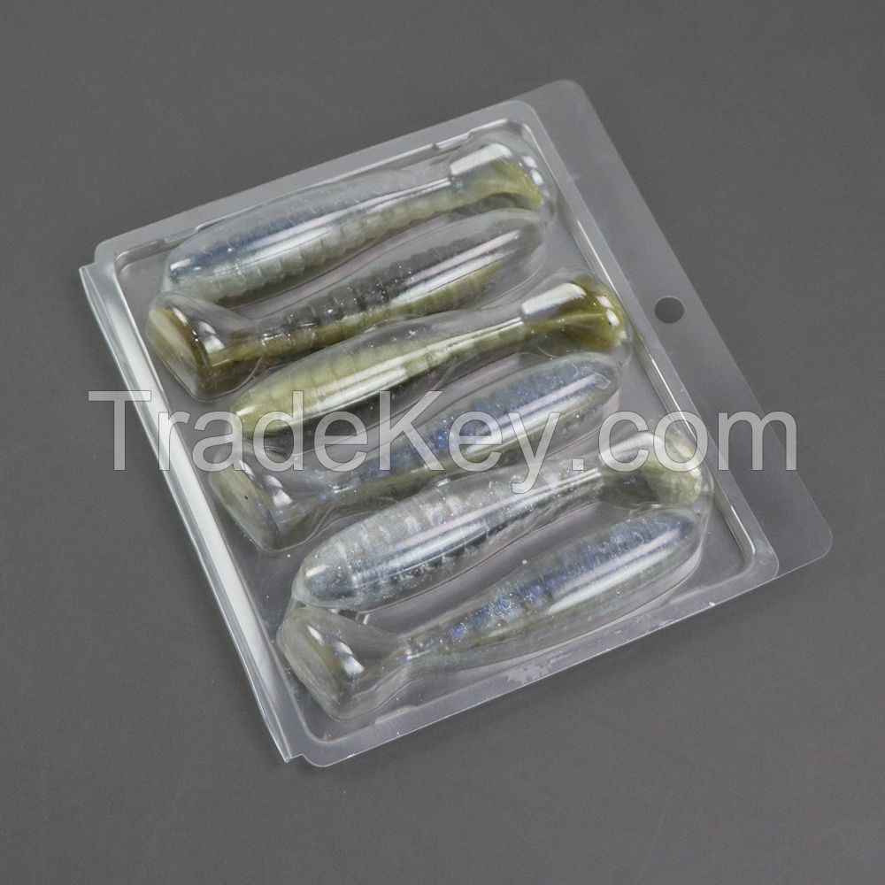 Plastic Display Packaging Clam Shell Customized Fishing Lures Blister Packs Custom Fishing Lure Packaging