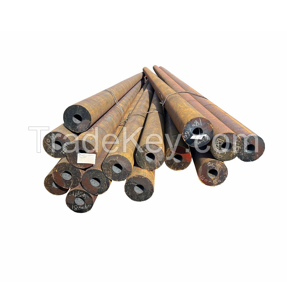 Carbon Hot Rolled seamless steel pipe hollow bar fabrication manufacturer price