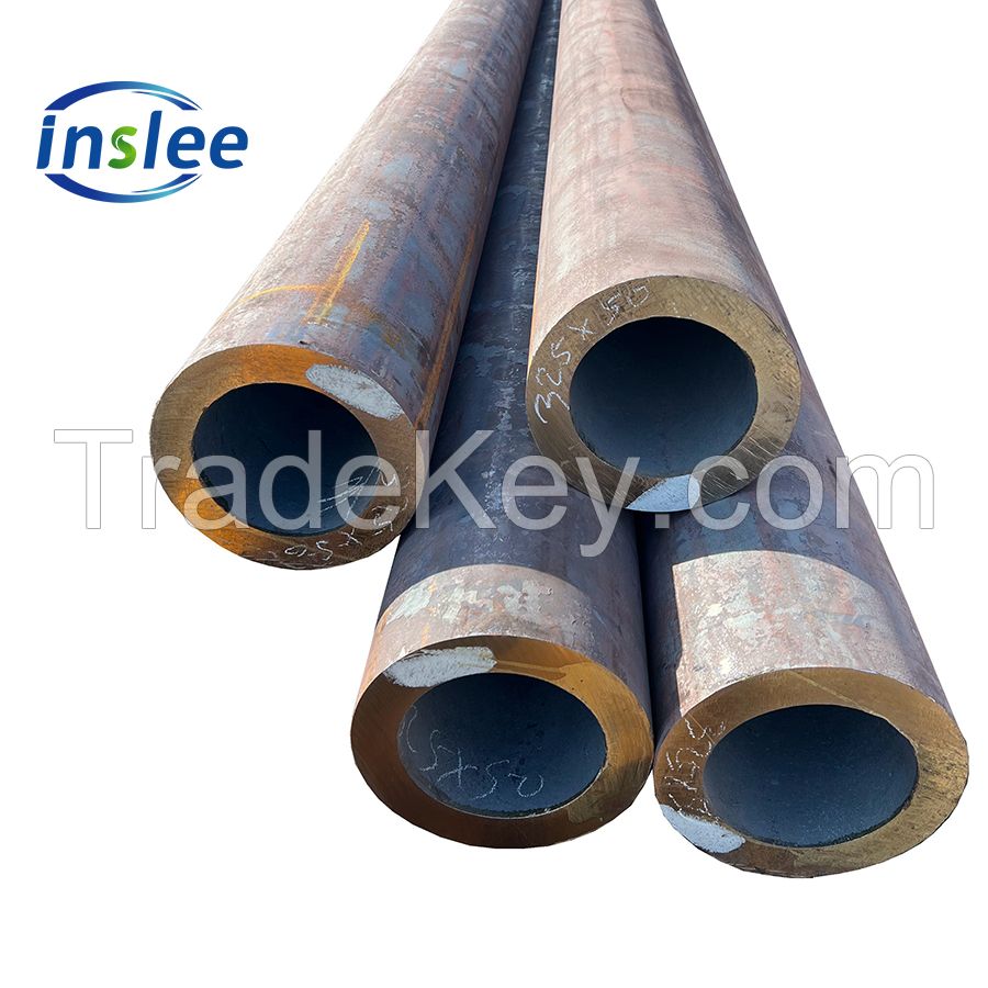 thick wall black steel pipe hollow bar thick wall Q+T treatment