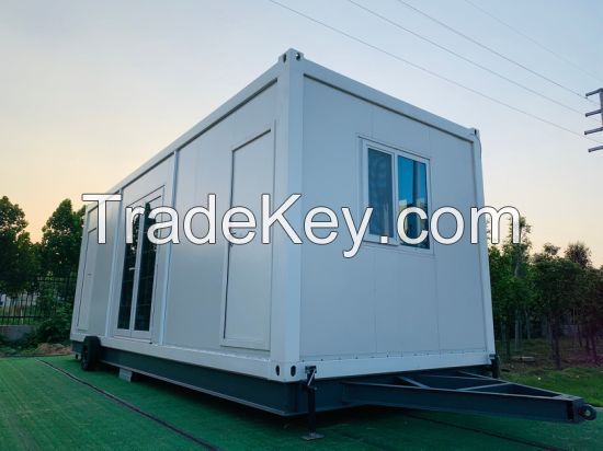 Fast assembled prefab falt pack container house