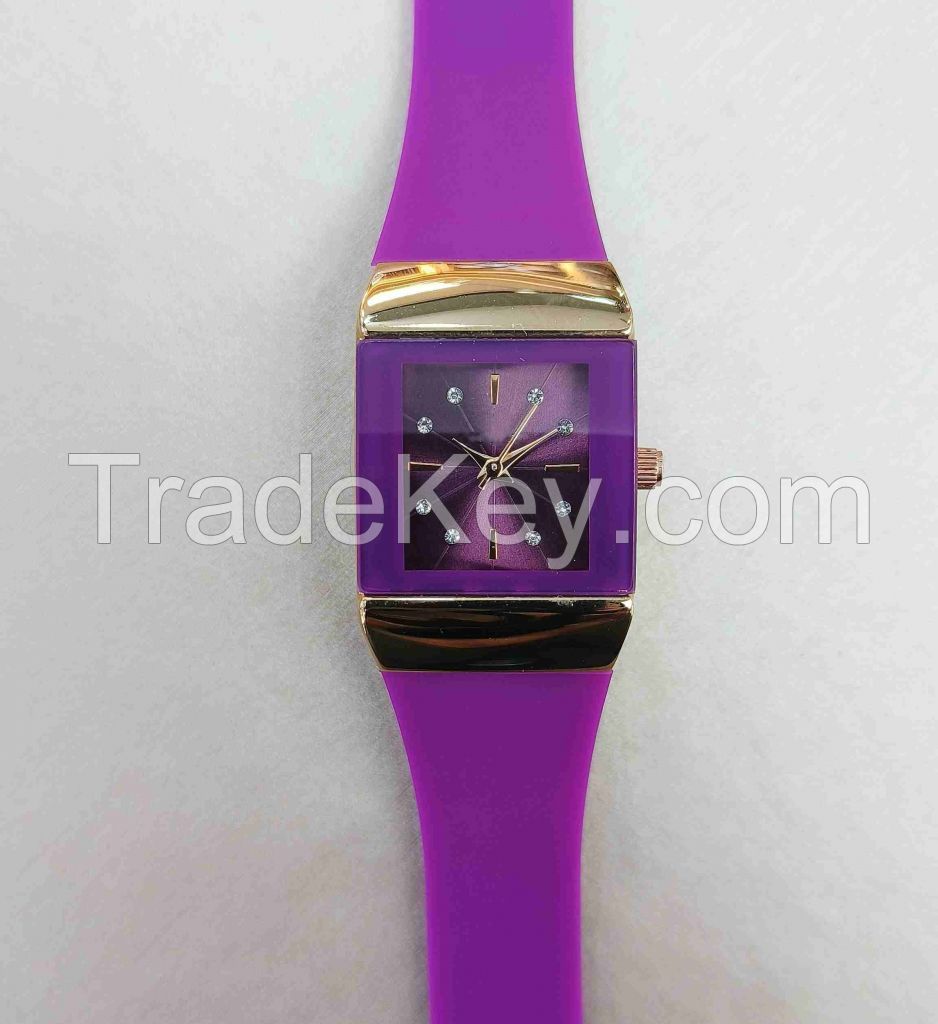 alloy silicon  jelly watch for lady man