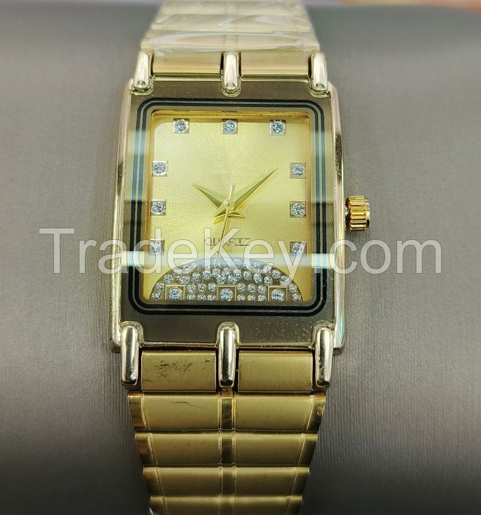 alloy steel diamond watch for lady man