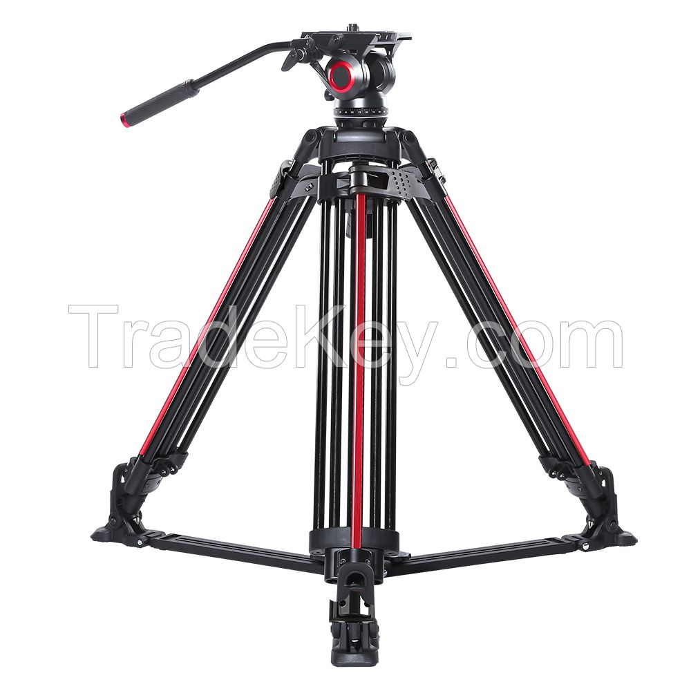 Miliboo Mtt605 Aluminum Tripod with 802II Fluid Head Ground Spreader