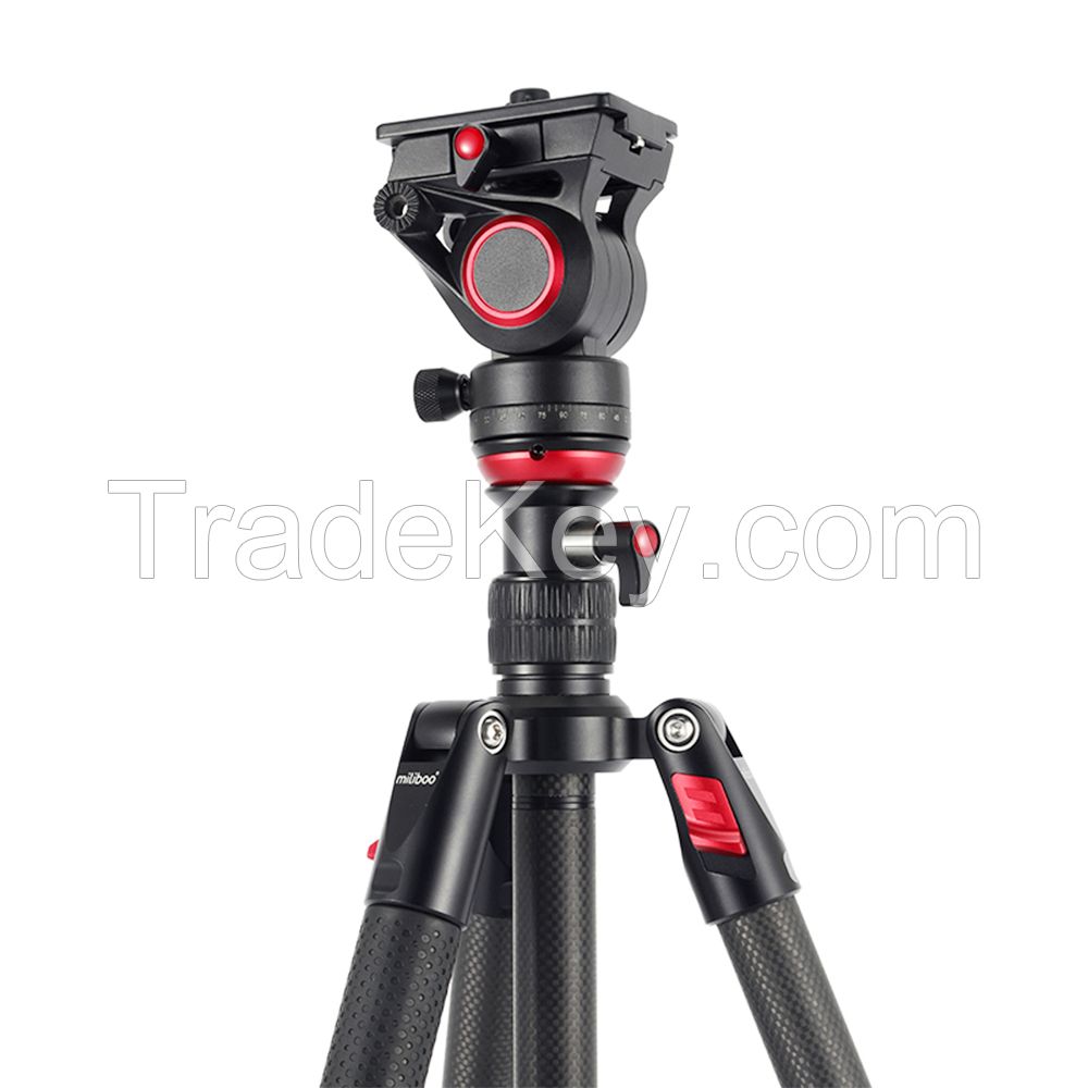 Miliboo MUKA Lightweight Portable Tripod with Fluid Head