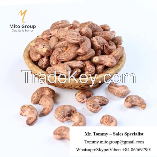 Free Samples Roasted Cashew Nuts 320 with Salt for Healthy Snack with BRC HACCP ISO FREE TAX