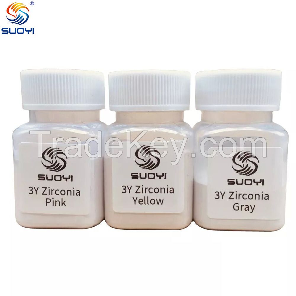 Suoyi Cold Isostatic Press 3y 4y 5y White Color Dental Grade Ysz Powder for Dental CAD/CAM