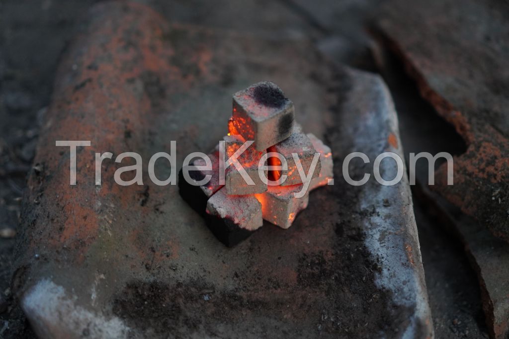 Coconut charcoal briquettes