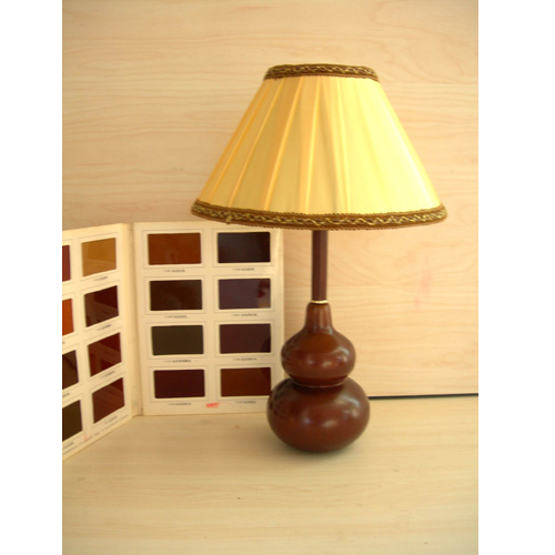 Wooden table lamp