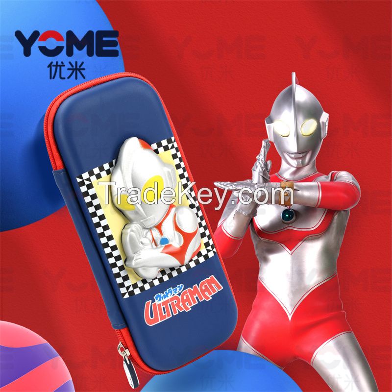 custom 3d EVA wholesale multi-compartment supplies zipper oem cartoon pencil case