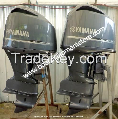 Used Pair Yamaha F350 HP EFI V8 Outboard Boat Motor